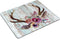Smooffly Farmhouse Boho Mouse Pad - Rectangle Antlers Flowers Mat for Teachers Present - Office Supplies
