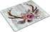 Smooffly Farmhouse Boho Mouse Pad - Rectangle Antlers Flowers Mat for Teachers Present - Office Supplies
