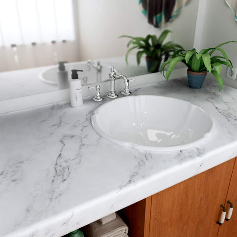 Decotalk Marble Contact Paper White Marble Contact Paper for Countertops Marble Contact Paper Peel and Stick Marble Wallpaper for Kitchen Countertop Waterproof White Marble Vinyl Wrap 12"x120" by Decotalk