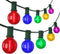 SUNSGNE 25FT LED Colored Christmas Lights with 25 G40 LED Shatterproof Frosted