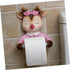 Holibanna Cartoon Toilet Paper Holder Wall-Mounted Tissue Rack Decorative Bathroom Storage Shelf Cute Deer Design