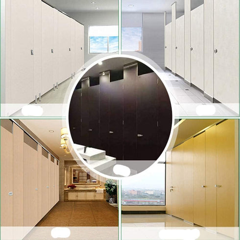 2Pcs Public Toilet Stainless Steel Hinge - Partition Hardware Connection Accessories for Public Toilets