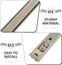 2PCS POPETPOP Heavy Duty Keyboard Drawer Slides Wide Full Extension Ball Bearing Runners with Galvanized Coating