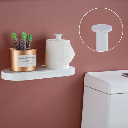 304 Holder.93088MW RANDOM Matte White Toilet Paper Holder with Phone Shelf, SUS Stainless Steel Modern Bathroom