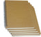 Spiral Notebook/Spiral Journal, Hardcover, 140 Pages (70 Sheets) with Wide Ruled, A5, 8.4" x 5.9", 5-pack
