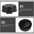 6pcs Kichvoe Heavy Duty Embedded Furniture Caster Wheels Replacement for Bedroom Office Desk Drawer Cabinets, Smooth