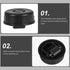 6pcs FOMIYES Heavy Duty Swivel Furniture Caster Wheels Embedded Invisible Replacement for Office Chairs Tables Beds
