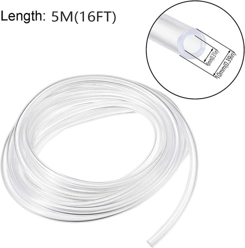MCosu Winemaking,8x10mm(0.31x0.39in) Silicone Tubing, Food Grade Pure Silicone Hoses High Temp for Home Brewing
