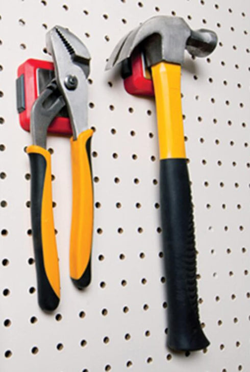 BIG RED MTOMP222PK Torin Tool Storage Organizer, Magnetic 2" x 2" Pegboard Panel, 2 Pack