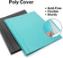 Dunwell Presentation Binder 12-Pocket, Displays 24 Pages, 8.5x11 Portfolio Binder with Plastic Sleeves for Documents