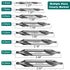 8Pcs HSS Center Drill Bits Set 60-Degree Angle Combined Countersink Drill Bit Tool High Speed Steel Countersink Tools for Lathe Mill Metalworking (1/1.5/2/2.5/3/4/5/6mm)