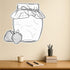 Azeeda (DW00162226) 'Strawberry Jam' White Premium Vinyl Decal Sticker Waterproof, Durable & Easy to Apply - Ideal