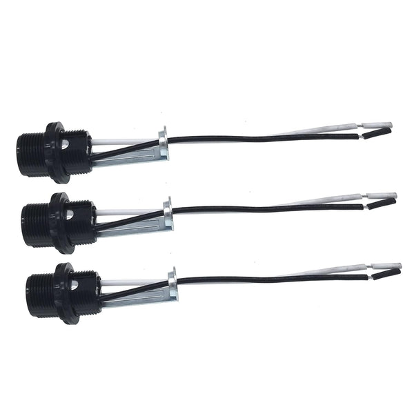 TWDRTDD E12 Light Socket-E12 Lamp Holder with 6 Inch Wire Lead,Phenolic Candelabra