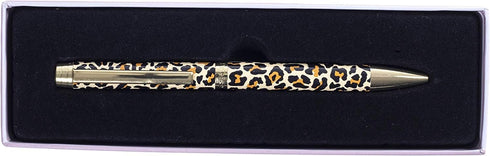 Graphique Cheetah Fashion Pen - 5.5" Ballpoint Pen with Refillable Black Ink, Twist-Top Pen, Makes a Beautiful and Unique Gift by Graphique