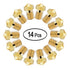 14 Pcs M6 3D Printer Nozzle - 0.4mm Extruder Brass Nozzle Print Head for 1.75mm Filament E3D V5 V6 Makerbot