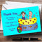 The Card Zoo Splash Swimming Pool Children's Personalized Party Thank You Cards
