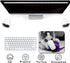 Siberian Husky Pup Playing with Purple Blue Ball Cute Large Mouse Pad Custom