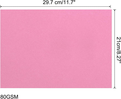 50 8.3 11.7Inch 80gsm MECCANIXITY Sheets Colored Copy Paper x Printer Paper Pink for Office Printing, Document Copying