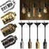 RTNLIT E26 /E27 Vintage Light Socket, Lamp or Fixture Replacement, Edison Lamp Socket Holder Replacement, Industrial