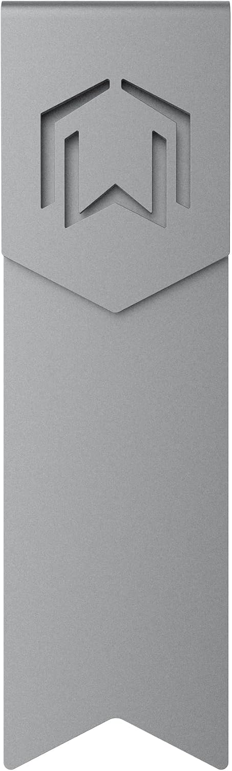 Metal Bookmark - Stylish Teacher Gift, Unique Light & Durable Reward Bookmark with SuperGrip U-Shape Design (Black)