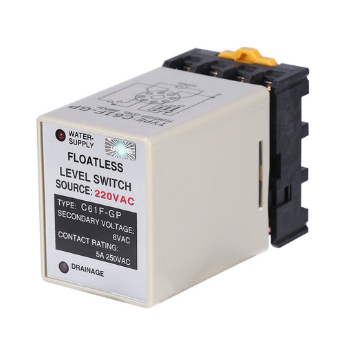 C61F-GP Floatless Level Switch AC220V 50/60HZ Liquid Controller with Base
