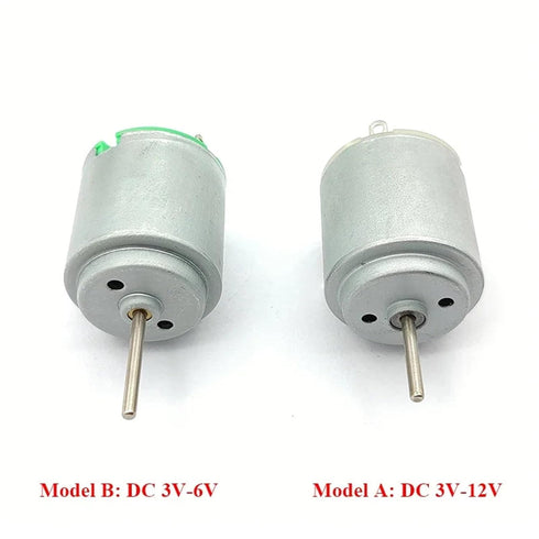 CFNXKTWBR 1PC R260 3V-6V 3V-12V 24mm 3V-12V) Mini Electric Motor / High Speed Micro Round Motor Long Shaft DIY Toy Car