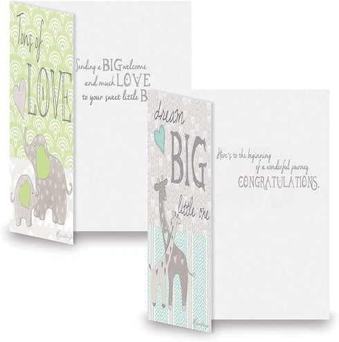 Current Heartfelt Baby Congratulations Greeting Cards, 8 Pack, New Baby Congrats Welcome