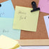 White Memo Holder with 500 Sheets Non-Sticky Colorful Blank Notes, Simple PS Sticky Notes Organizer Notepad Dispenser