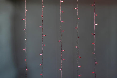 50 Brite Star Lt Designer Series Mini Lights, Pink, Pink Wire