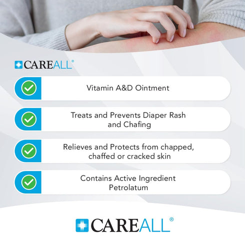 15 oz. CareAll Vitamin A&D Ointment Helps Treat and Prevent Diaper Rash. Protects Chafed Skin Associated with Cold