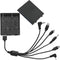 LUORNG Universal Safe Emergency External Power Box 6 Connector Universal Port 4 AA