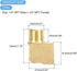 uxcell Brass Pipe Fitting 90 Degree Barstock Street Elbow 1/4" NPT Pipe Connector for Gas, Air, Oil, Propane, 2pcs