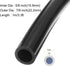 1m(3.3ft) 16mm(5/8") ID x 22.2mm(7/8") OD Silicone Tubing Black Industrial Plastic Tubing Pure Silicone Hoses for Pump Siphoning Draining Irrigation Brewing