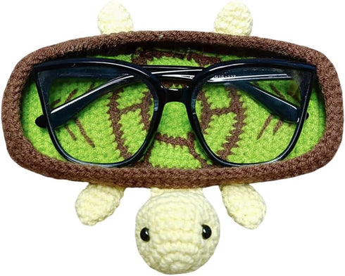 Handmade Crochet Glasses Holder, Soft Knit Eyeglasses Sunglasses Tray Storage Organizer for
