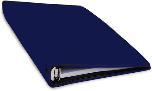 HNR Blue Loose-Leaf Memo Book, 6 3/4 x 3 3/4", 6-Ring Binder, 80 Pages + Free Refill