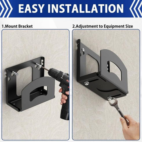 Yantuo Cable Box Mount, Adjustable Wall Mount Holder for Small Wide Devices, Like Streaming Media Devices, DVD Players