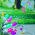 C3 50 Count 120V Easter String Lights LED Multi Color Glass Lights Easter Pastel Light UL Certified Connectable Outdoor