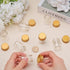 SUNNYCLUE 20Pcs Glass Clear Test Tubes 15ml with Gold Aluminium Screw Cap for Essential Oil, Jewelry DIY Crafts