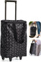 BELLPO Small Shopping Cart with Wheels, Rolling Shopping Bag, Collapsible Grocery Cart, Portable