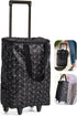 BELLPO Small Shopping Cart with Wheels, Rolling Shopping Bag, Collapsible Grocery Cart, Portable