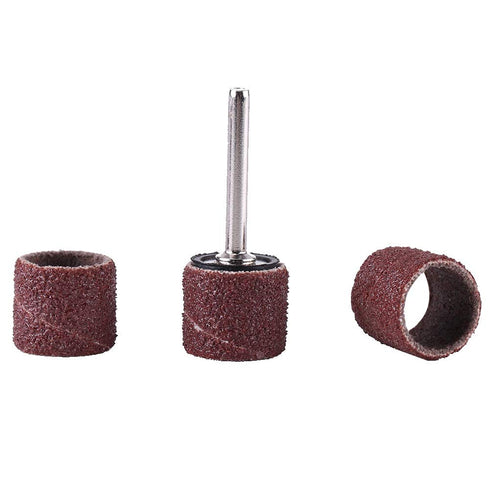 Drum Sanding Bands,Sanding Sleeves Power Sander Parts & Accessories Sandpaper Drum Polishing Kit Grinding Tools Mandrel Woodworking Craft Polishing Kit 80/320/600Grit(Large Sandpaper Circle 80 mesh)