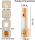 Gusweet Motion Sensor Lights Indoor, Wooden Hallway Rechargeable LED Wireless Battery Operated Wall Sconce, Portable