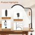 Dimmable Half Moon Light for Nail Desk, Lamp with Clamp for Manicure, Nail Techs, Study, Work, Jewelry, Tattoo.