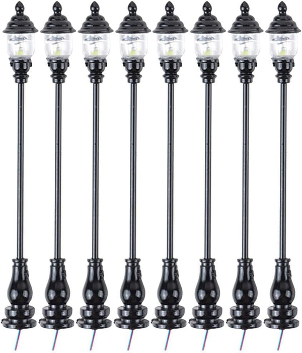 Uonlytech Doll House Decor Street Lamp Miniatures Garden Light Dolly House Lamp