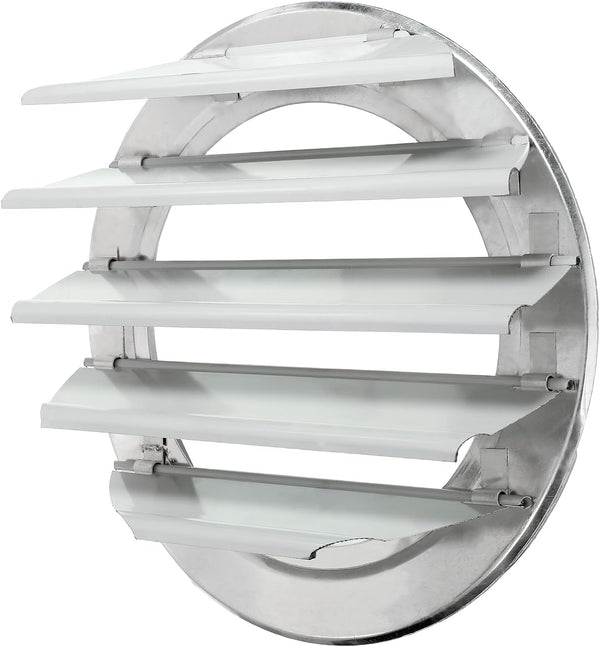 PATIKIL 10 Inch Aluminum Vent Cover, Louver Shutter Exhaust Fan Louvered Vent