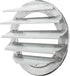 PATIKIL 10 Inch Aluminum Vent Cover, Louver Shutter Exhaust Fan Louvered Vent