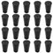 20 Pack Solid Rubber Stoppers - Size #00-15mm x 10mm Tapered Laboratory Test Tube Stopper Plug