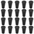 20 Pack Solid Rubber Stoppers - Size #00-15mm x 10mm Tapered Laboratory Test Tube Stopper Plug