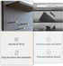 Wooden Pegboard, Sturdy Modular Grid Organizer for Walls, DIY Storage and Display Panels with Shelves and Brass Hooks