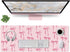 Wirfray Pink Mouse Pad, Large Pink Desk Mat Bows Computer Mat, Gaming Keyboard